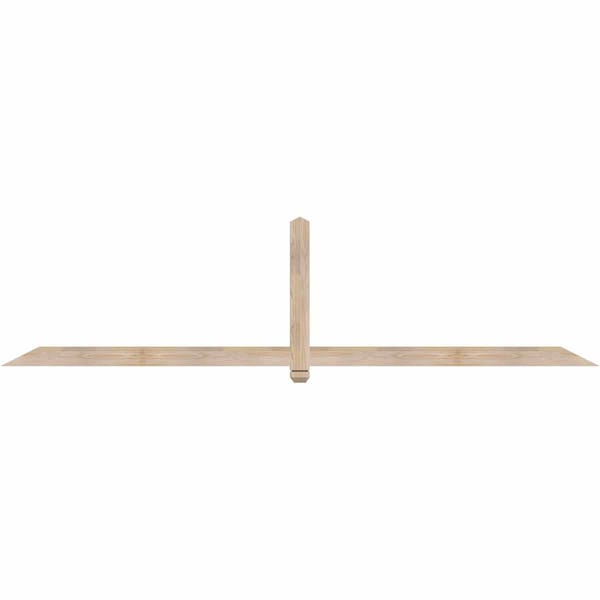 Ekena Millwork Eugene Smooth Timber Gable Bracket, Douglas Fir, 108"W x 27"H x 1 1/2"D x 3 1/2"F, 6/12 Pitch GBW108X27X0204EUG00SDF - main